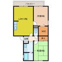 ラ・メール横山の間取図