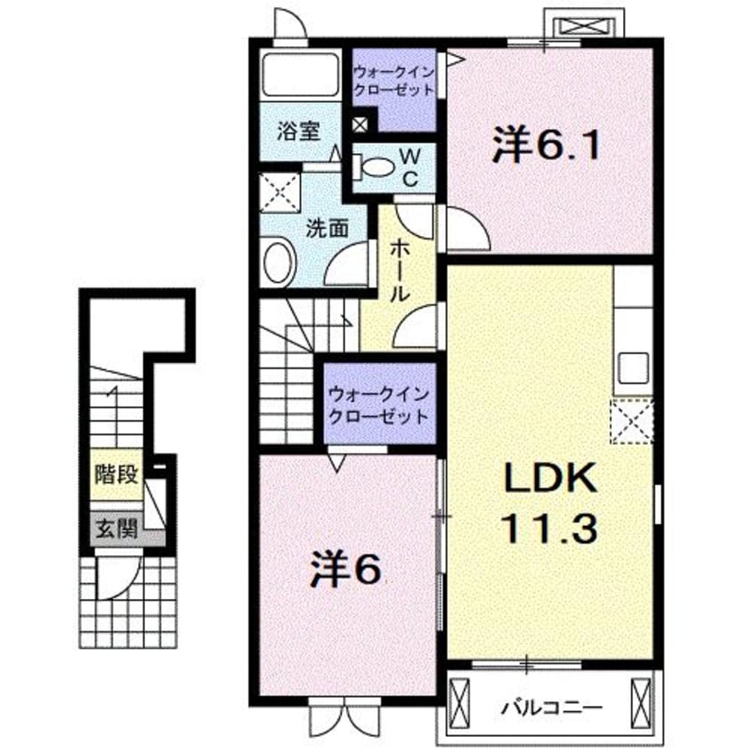 間取図 カーサ・コリーナⅡ