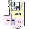アンジェリーク 2LDKの間取り
