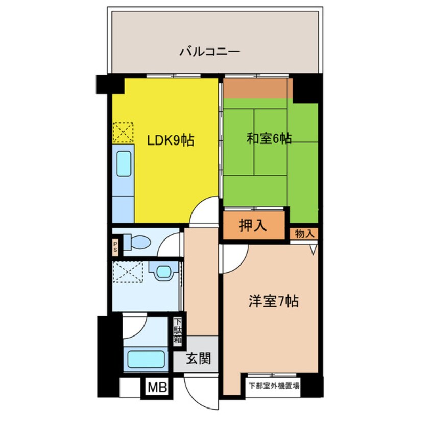 間取図 ラフォーレ横山