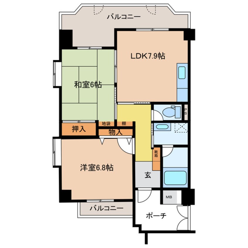 間取図 ラフォーレ横山