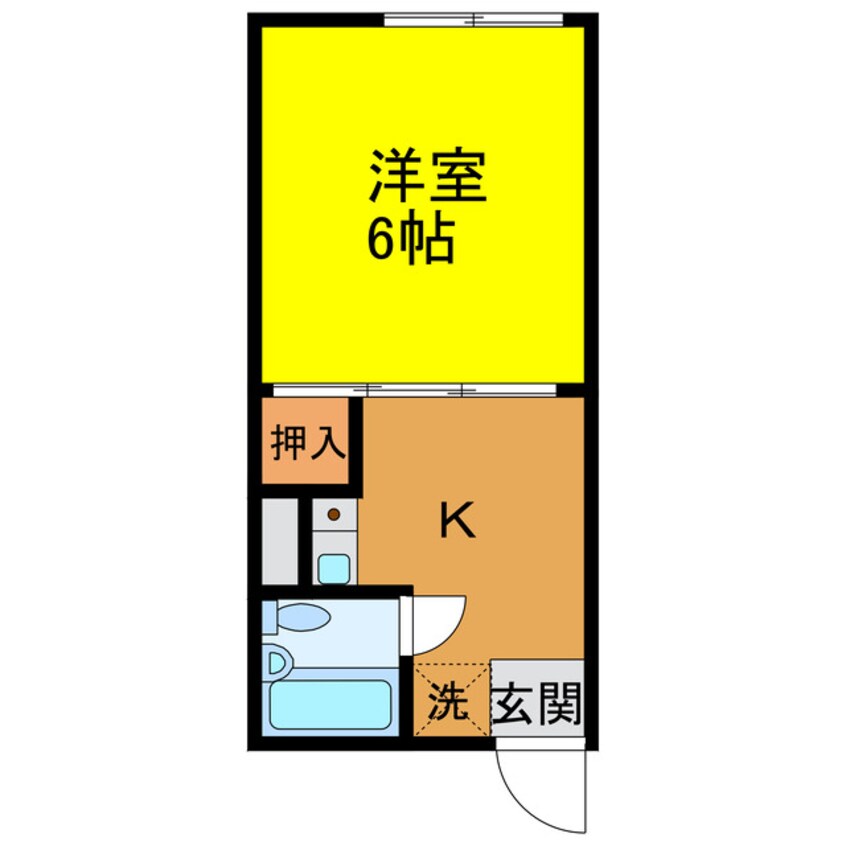 間取図 クレールハサマ