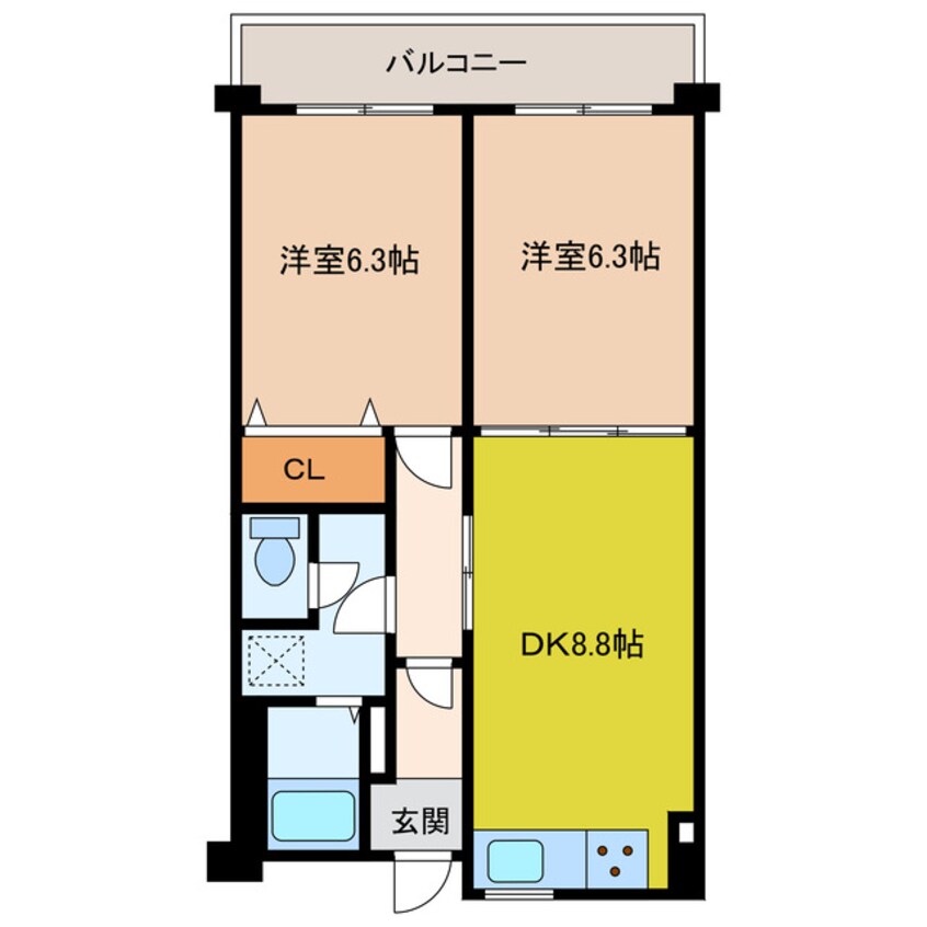 間取図 クレストコートあかしあ