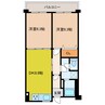 クレストコートあかしあ 2DKの間取り