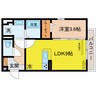 D-room NORTH PARK 三田 1LDKの間取り