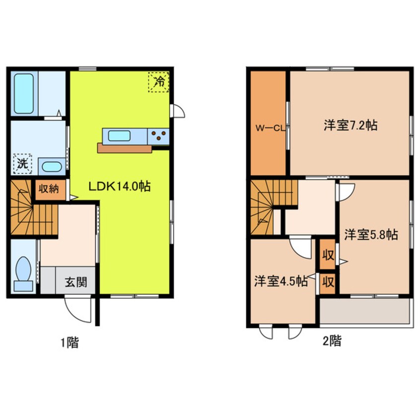 間取図 シャーメゾン上津台
