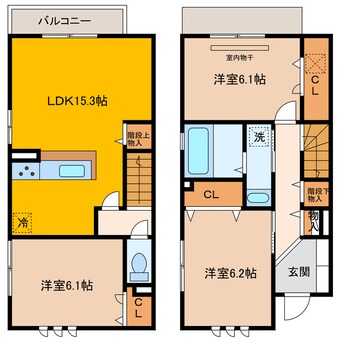 間取図 アミティ屋敷町