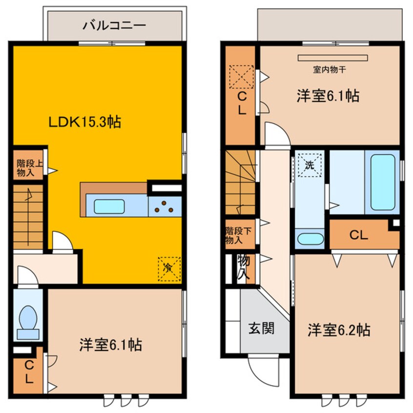 間取図 アミティ屋敷町