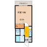 アクシス三田屋敷町 1Kの間取り