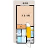 アクシス三田屋敷町 1Kの間取り