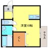 プレステージ三田本町 1Rの間取り