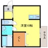プレステージ三田本町 1Rの間取り