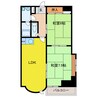 ジャルダン三田２番館 2LDKの間取り