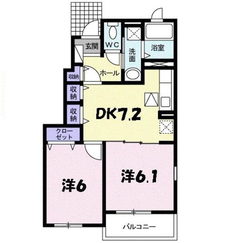 間取図 エーデル
