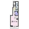カレントガーデン 1Rの間取り