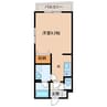 ハイトピア神戸北Ⅱ 1Kの間取り