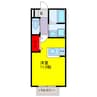 ガーデンコート西棟 1Rの間取り