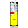Ms’ハウス 1Kの間取り
