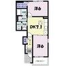 ラウレール 2DKの間取り