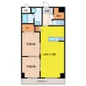 Alivio三田駅前 2LDKの間取り