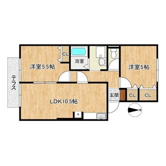 間取図 クレストコート