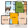 ハイツみずほＡ棟 3DKの間取り