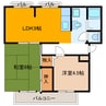 ハイツリラ 2LDKの間取り