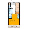 ボヌール西山 1LDKの間取り