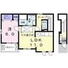 サンハイツ北六甲六番館 1LDKの間取り