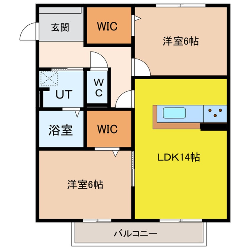 間取図 フラワーコート