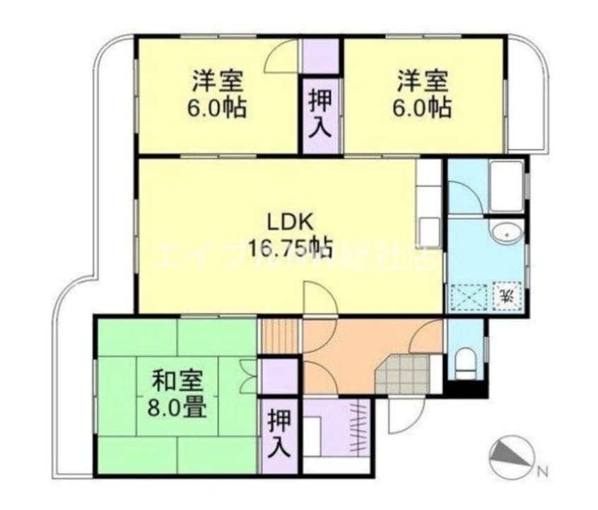 間取図 グランメリー児島