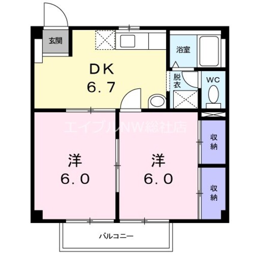 間取図 ニューシティ中庄