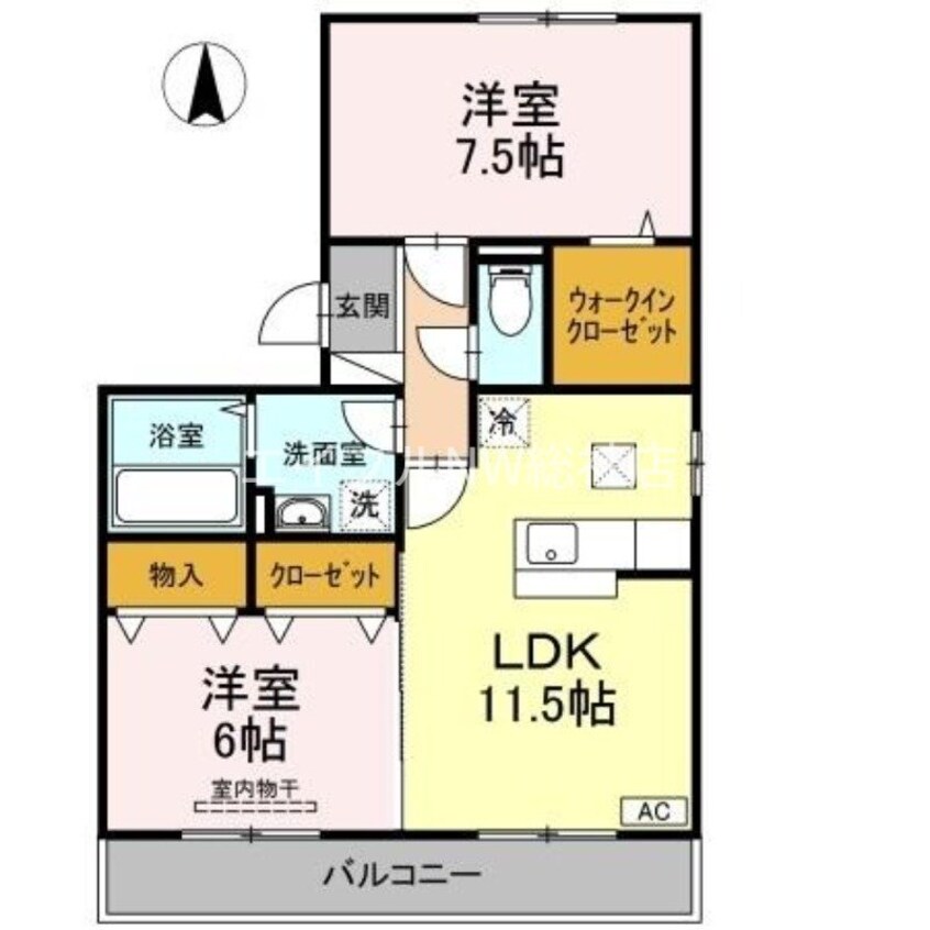 間取図 メルベーユ　A棟