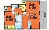 アドラブール　Ｃ棟 2LDKの間取り