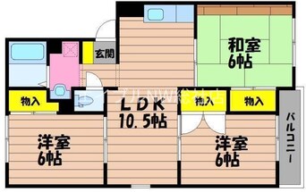 間取図 ホワイトヒルズ山陽　Ｂ棟