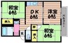 オークス金子　Ａ棟 3DKの間取り