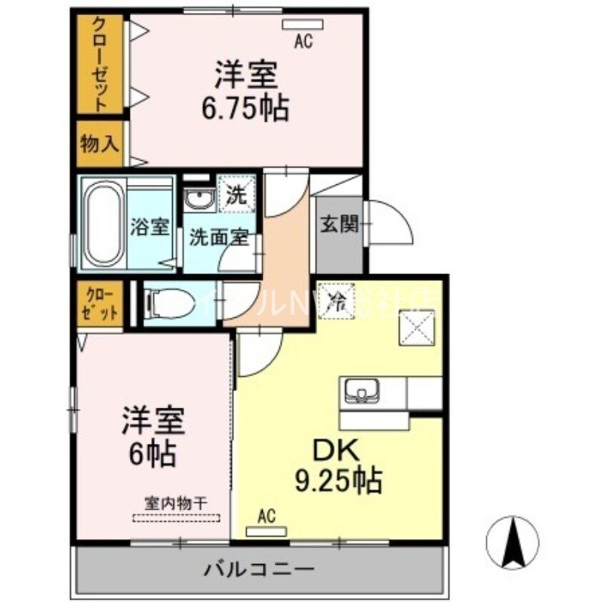 間取図 メルベーユ　Ｂ棟