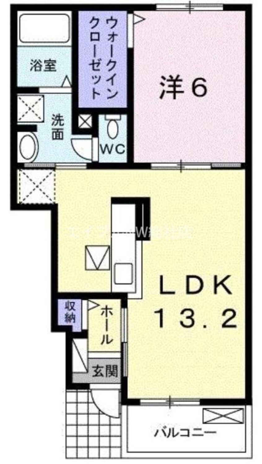 間取図 ウインダム　ガーデンⅢＤ