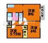 リバーサイド金光　Ｂ 3Kの間取り
