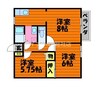 リバーサイド金光　Ｂ 3Kの間取り
