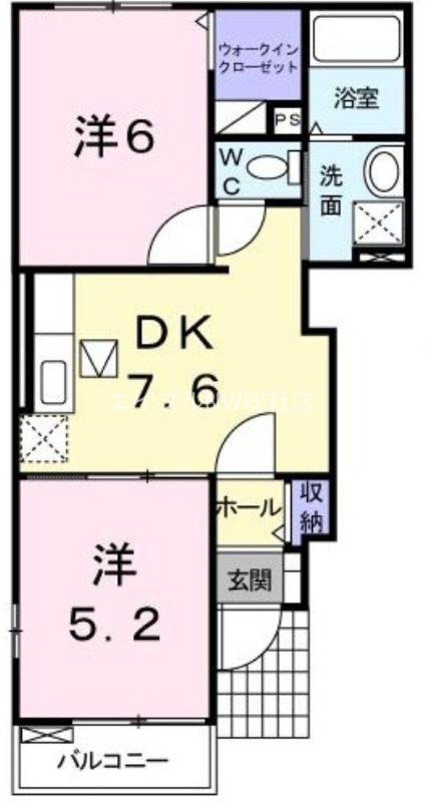 間取図 リーベ　塩生
