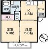 ヒルズYK 2Kの間取り