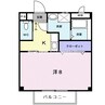 ミレニアムハイツ 1Kの間取り