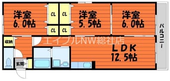 間取図 パインツリーＦ