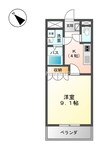 ルナ・アルカディア参番館 1Kの間取り