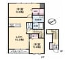 オランフェルム 2LDKの間取り