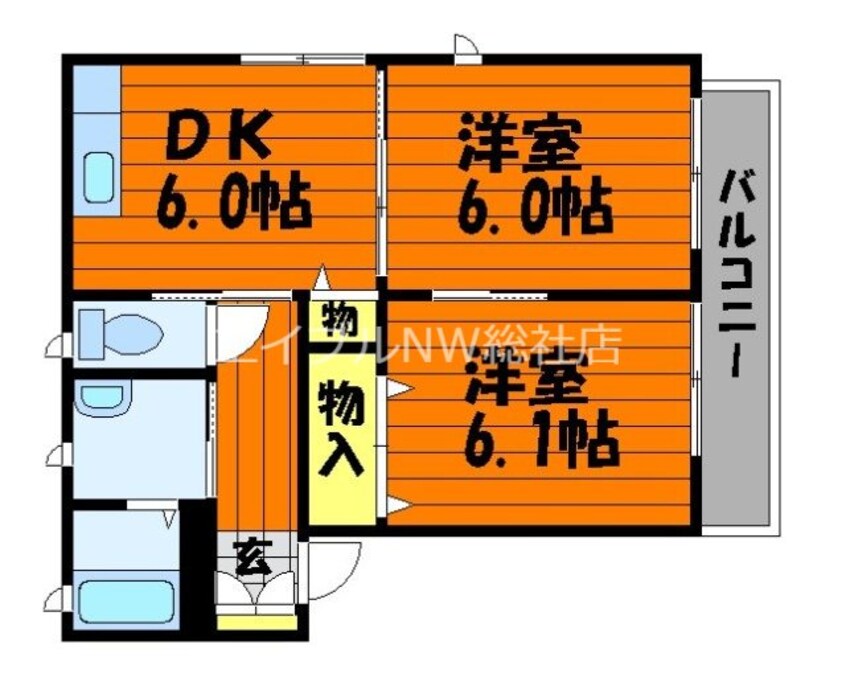 間取図 プログレス　Ａ棟