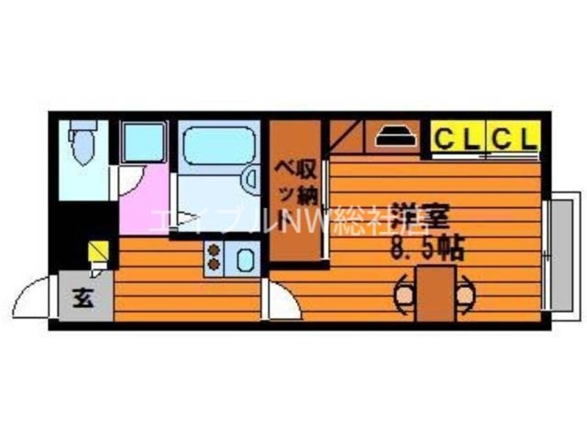 間取図 レオパレスTUKIJI