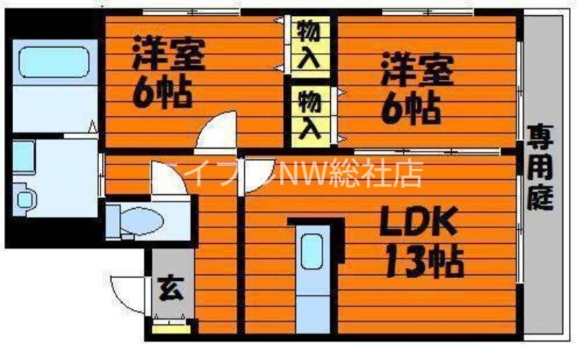 間取図 クレールはな