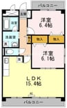 K-city葦高 2LDKの間取り
